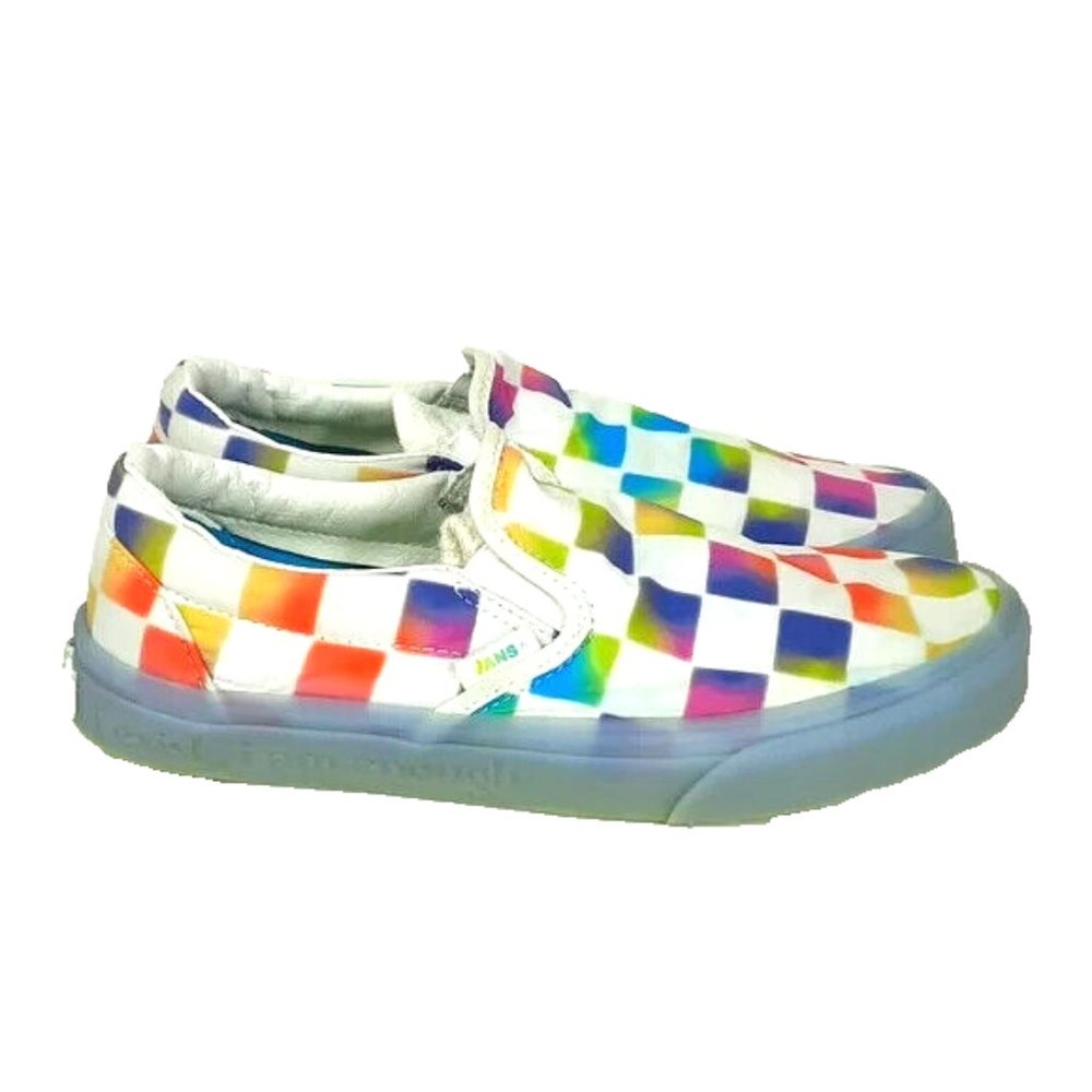 Vans Off The Wall Unisex Shoes Men's Size 7 Womens Size 8.5 Checkered Mu…